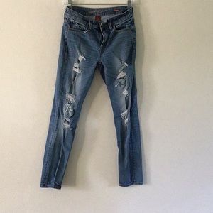 Arizona Jean Co boyfriend distressed jeans